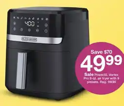 Target PowerXL Vortex Pro 8-qt. air fryer with 9 presets offer