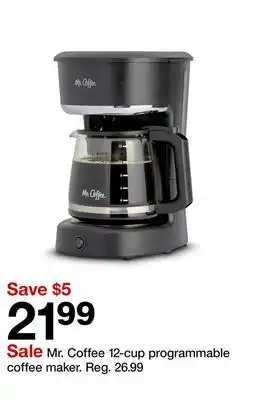 Target Mr. Coffee 12-cup programmable coffee maker offer