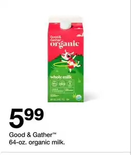Target Good & Gather 64-oz. organic milk offer