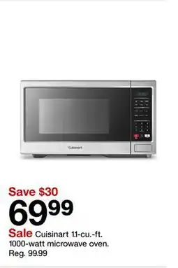 Target Cuisinart 1.1-cu.-ft. 1000-watt microwave oven offer