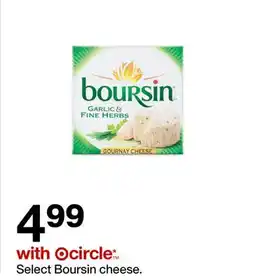 Target Boursin cheese offer