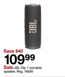 Target JBL Flip 7 portable speaker offer