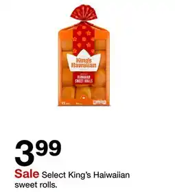 Target Select King's Haiwaiian sweet rolls offer