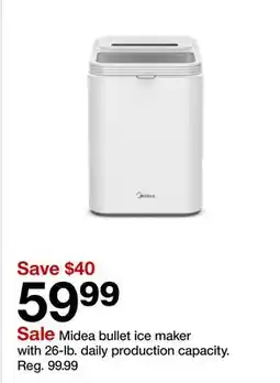 Target Midea bullet ice maker with 26 - lb. daily production capacity offer