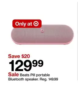 Target Beats Pill portable Bluetooth speaker offer
