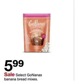Target Select GoNanas banana bread mixes offer