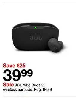 Target JBL Vibe Buds 2 wireless earbuds offer