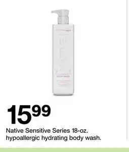 Target Native Sensitive Series 18 - oz. hypoallergic hydrating body wash offer