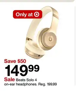 Target Beats Solo 4 on-ear headphones offer