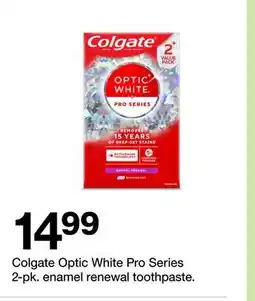 Target Colgate Optic White Pro Series 2-pk. enamel renewal toothpaste offer