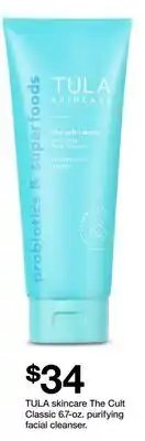 Target TULA skincare The Cult Classic 6.7 - oz. purifying facial cleanser offer