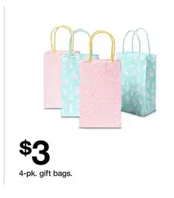 Target 4-pk. gift bags offer