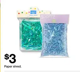 Target Paper shred offer