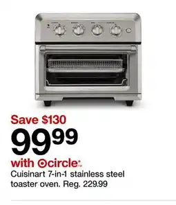 Target Cuisinart 7-in-1 stainless steel toaster oven offer
