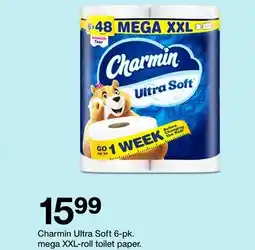 Target Charmin Ultra Soft 6-pk. mega XXL-roll toilet paper offer