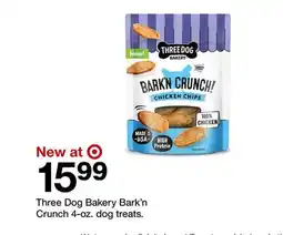 Target Three Dog Bakery Bark'n Crunch offer