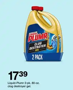 Target Liquid-Plumr 2-pk. 80-oz. clog destroyer gel offer