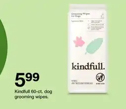 Target Kindfull 60-ct. dog grooming wipes offer