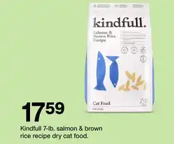 Target Kindfull 7-lb. salmon & brown rice recipe dry cat food offer