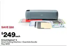 Michaels Cricut Explore 4 Smart Cutting Machine + Essentials Bundle offer