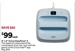 Michaels 9 x 9 cricut EasyPress offer