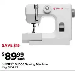 Michaels SINGER M1000 Sewing Machine offer