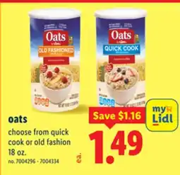 Lidl oats offer