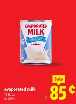 Lidl evaporated milk offer