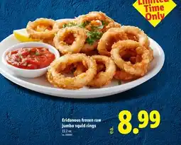 Lidl Eridanous frozen raw jumbo squid rings offer
