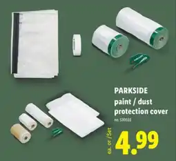 Lidl PARKSIDE paint/dust protection cover offer