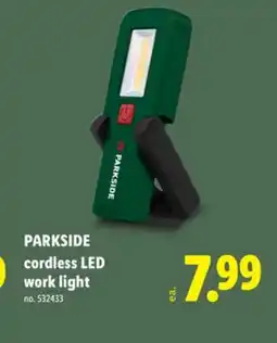 Lidl PARKSIDE cordless LED work light offer