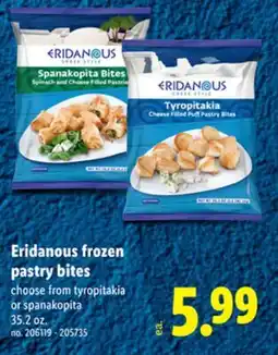 Lidl Eridanous frozen pastry bites offer