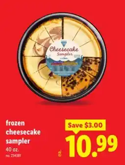 Lidl frozen cheesecake sampler offer