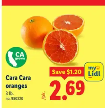 Lidl Cara Cara oranges offer