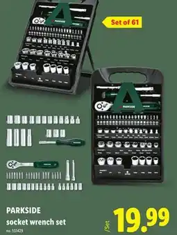 Lidl PARKSIDE socket wrench set offer
