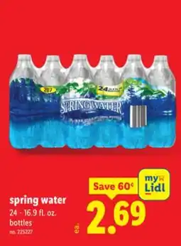 Lidl spring water offer