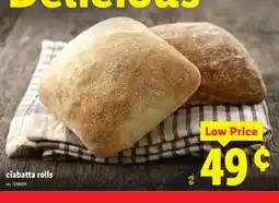 Lidl ciabatta rolls offer