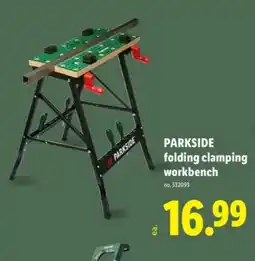 Lidl PARKSIDE folding clamping workbench offer