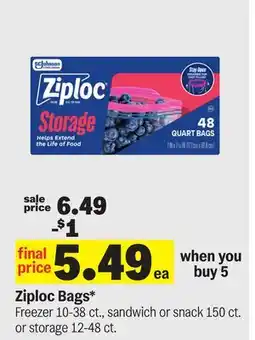 Meijer Ziploc Bags offer