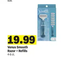 Meijer Venus Smooth Razor + Refills offer
