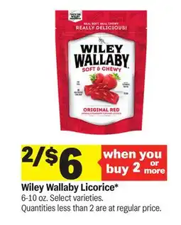 Meijer Wiley Wallaby Licorice offer