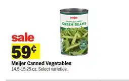 Meijer Meijer Canned Vegetables offer