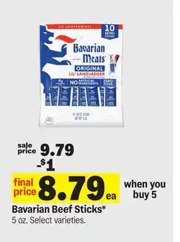 Meijer Bavarian Beef Sticks offer