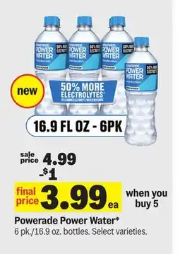 Meijer Powerade Power Water offer