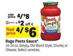 Meijer Ragu Pasta Sauce offer