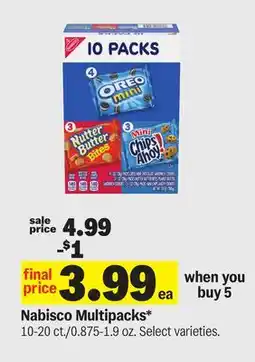 Meijer Nabisco Multipacks offer