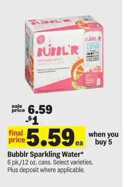 Meijer Bubblr Sparkling Water offer