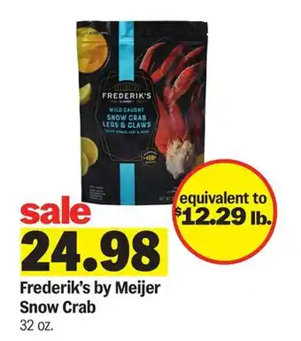 Meijer Frederik's by Meijer Snow Crab offer