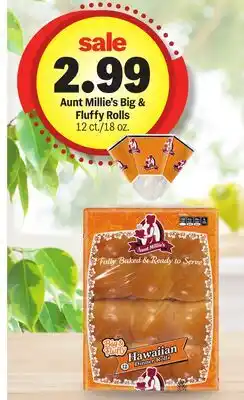 Meijer Aunt Millie's Big & Fluffy Rolls offer