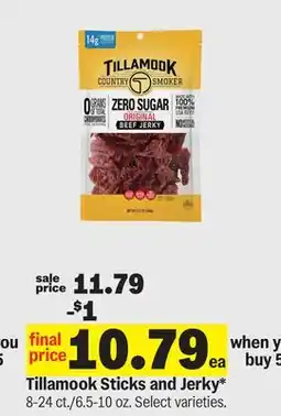 Meijer Tillamook Sticks and Jerky offer